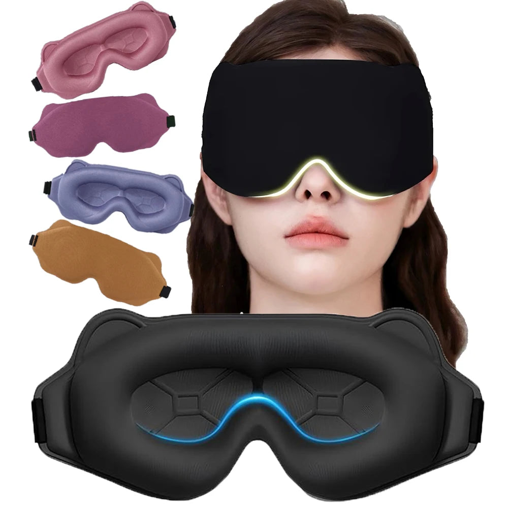 Weighted 3D Contoured Eye Mask