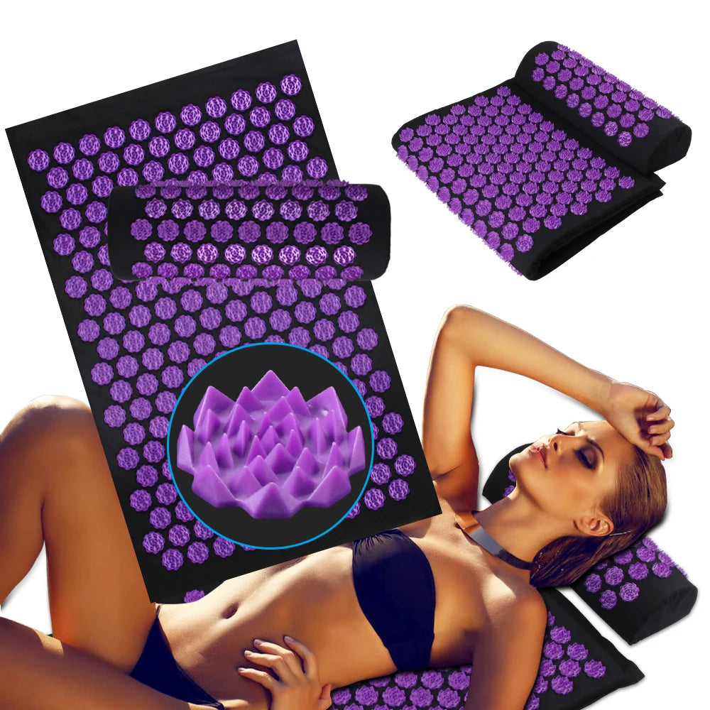 Acupressure Spike Yoga Mat Set